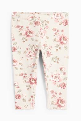 Leggings térmicos para bebé - de flores