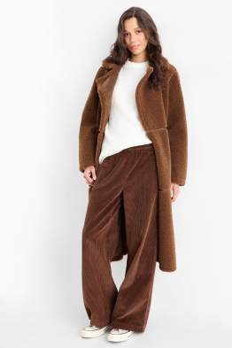 Pantalón de pana - mid waist - wide leg