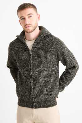 Gebreid vest - geribd