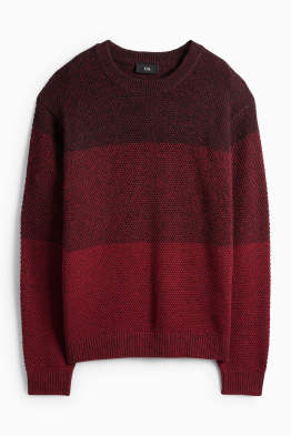 Jumper - striped - textured