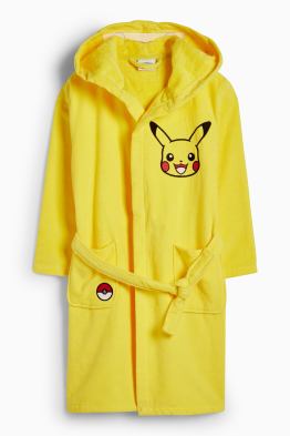 Pokémon - Pikachu - halat de baie cu glugă
