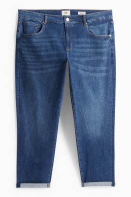 Boyfriend jeans - mid-rise waist
