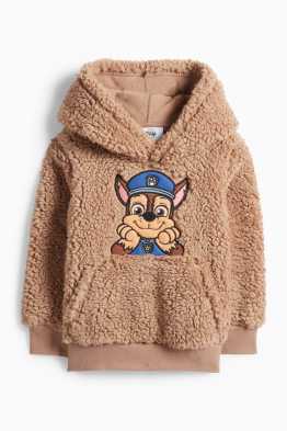 PAW Patrol - Chase - felpa con cappuccio effetto pelo