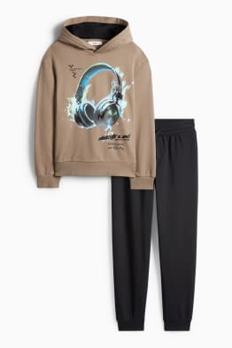 Koptelefoon - set - hoodie en joggingbroek - 2-delig