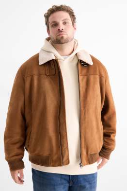 Blouson - Velourslederimitat