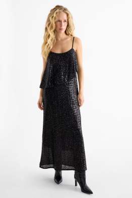 Pailletten-Kleid - Straight Fit