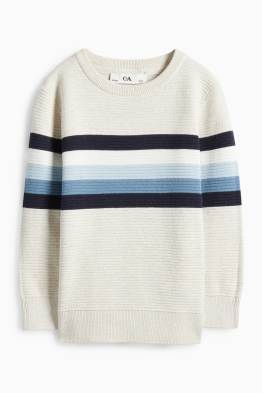 Jumper - ribbed - striped