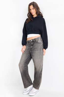 Balloon jeans - mid-rise waist