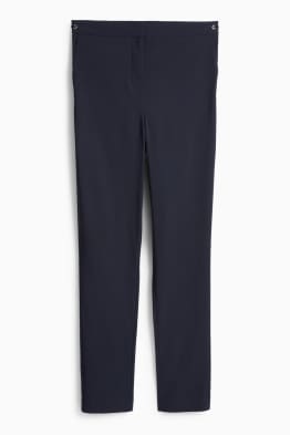 Plátěné kalhoty - mid waist - tapered fit