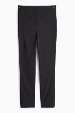 Plátěné kalhoty - mid waist - tapered fit