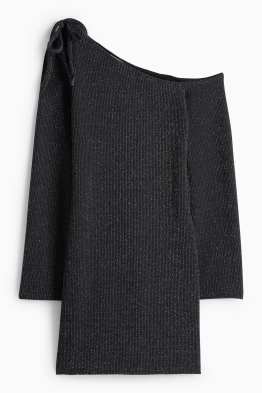 Vestito svasato - a coste