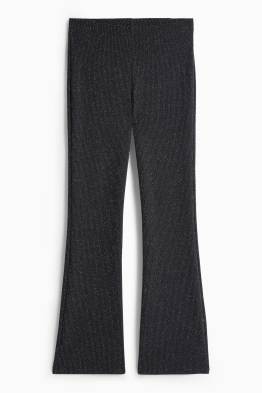 Flared Leggings - gerippt