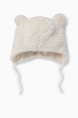 Gorra de pèl sintètic per a nadó
