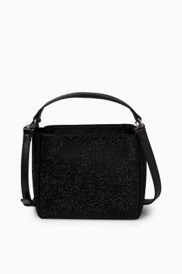 Small shopper with detachable bag strap