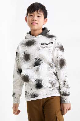 Bluza z kapturem - ze wzorem