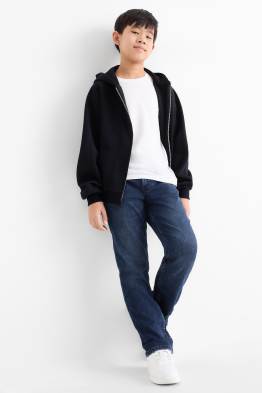 Straight Jeans - Thermojeans - Jog Denim - extra-weiter Bund