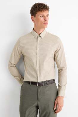 Businesshemd - Slim Fit - Kent - gemustert