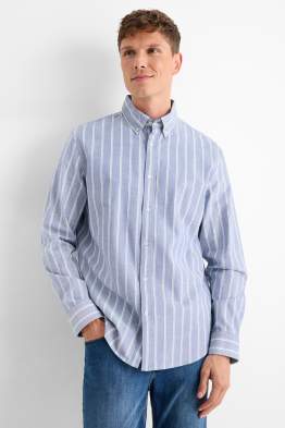 Hemd - Regular Fit - Button-down - gestreift