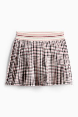 Plisovaná sukně - kostkovaná