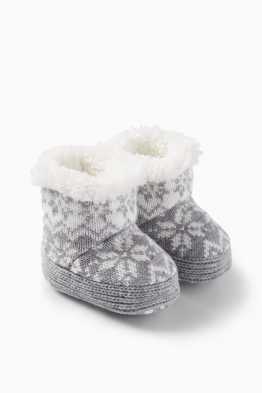 Baby-kruipschoentjes - met patroon