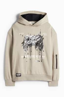 Gamepad - mikina s kapucí