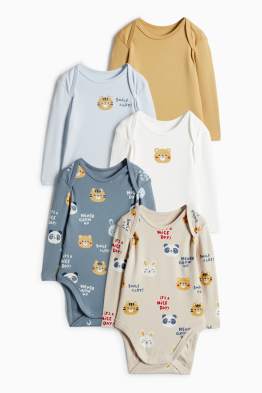 Multipack 5 buc. - animale - body bebeluși