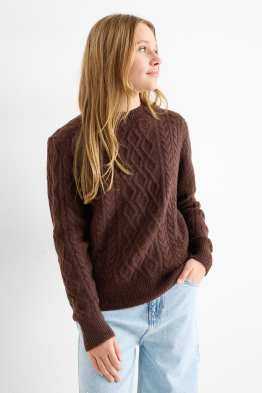 Pull - motif tressé
