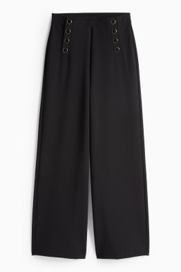 Pantalon en jersey - mid waist - wide leg
