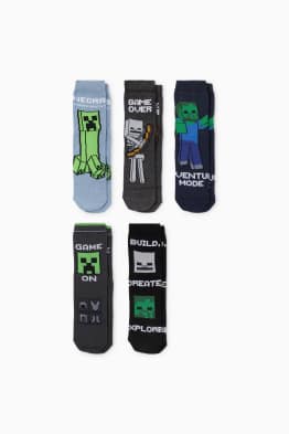 Multipack 5er - Minecraft - Socken mit Motiv