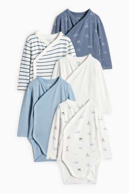 Set van 5 - zee - wikkelrompertje