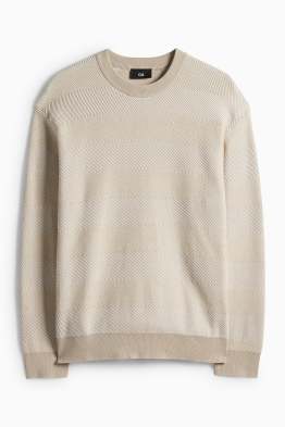 Svetr - pruhovaný - strukturovaný