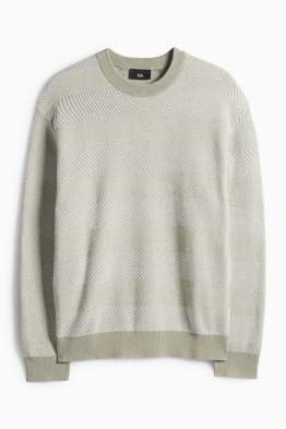 Svetr - pruhovaný - strukturovaný