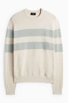 Pulover - cu dungi - structurat