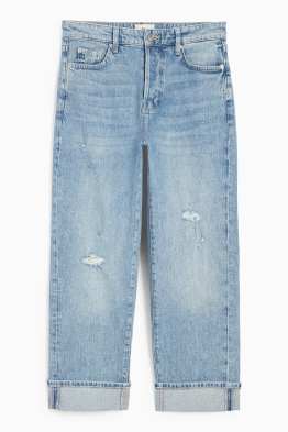 Boyfriend jeans - talie medie - LYCRA®