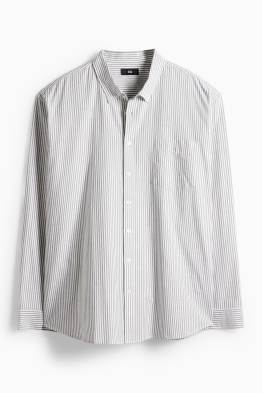 Overhemd - regular fit - button down - gestreept