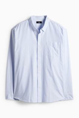 Overhemd - regular fit - button down - gestreept