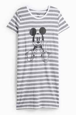 Nachthemd - gestreift - Micky Maus