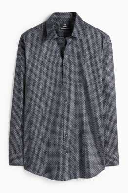 Business shirt - regular fit - kent collar - easy-iron - patterned