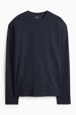 Longsleeve - relaxed fit - ribstof