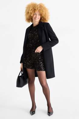 Korte broek van pailletten - high waist