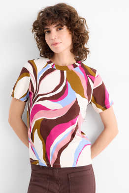 T-shirt - relaxed fit - met patroon