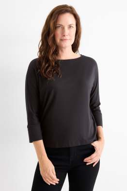 Tričko s dlouhým rukávem basic - regular fit