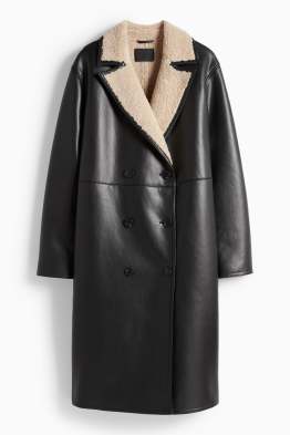 Manteau imitation mouton - synthétique