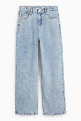 Star - wide leg jeans with rhinestones