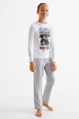 Lot de 2 - rally et skateur - pyjamas - 4 pièces