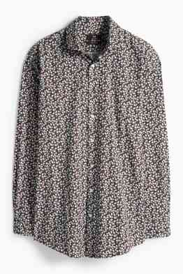 Business-overhemd - regular fit - cut away - met patroon