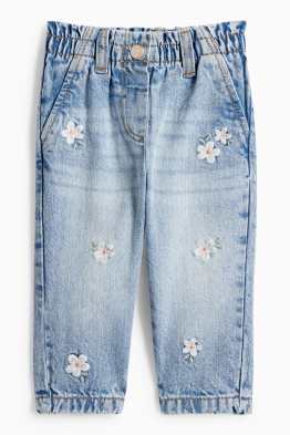 Květiny - džíny pro miminka