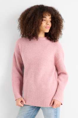 Pull - finition côtelée