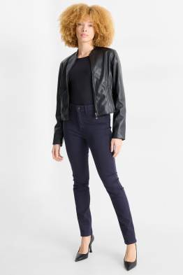 Pantaloni di stoffa - vita alta - slim fit