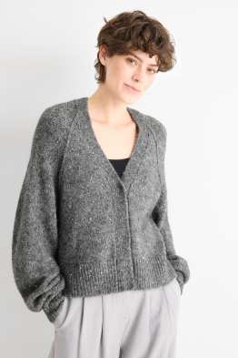 Pletený kardigan - s třpytivým efektem